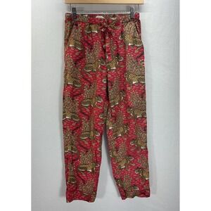 Print Fresh Bagheera Red Leopard Pajama Pants w/ Pockets‎ XS